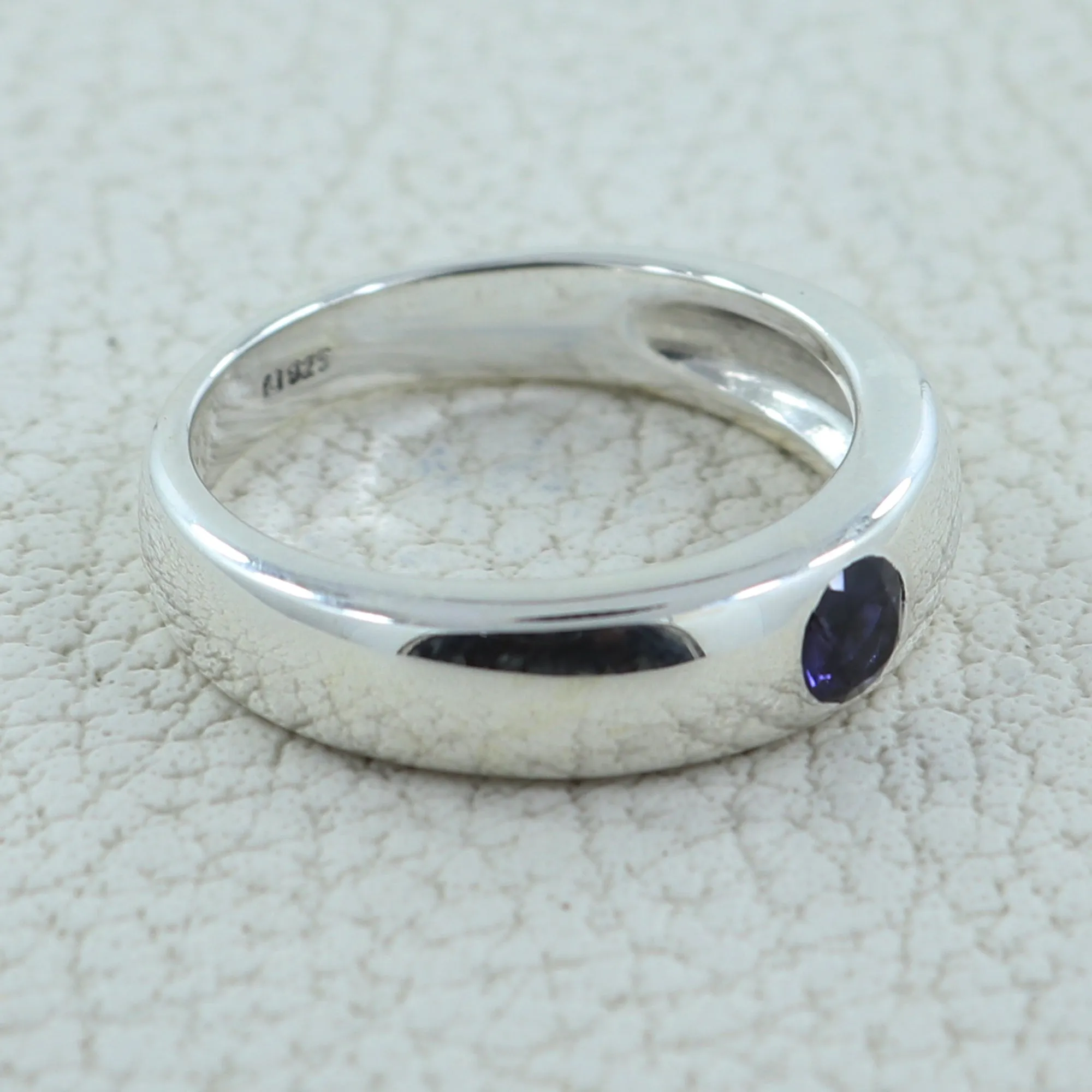 Iolite Silver Rings