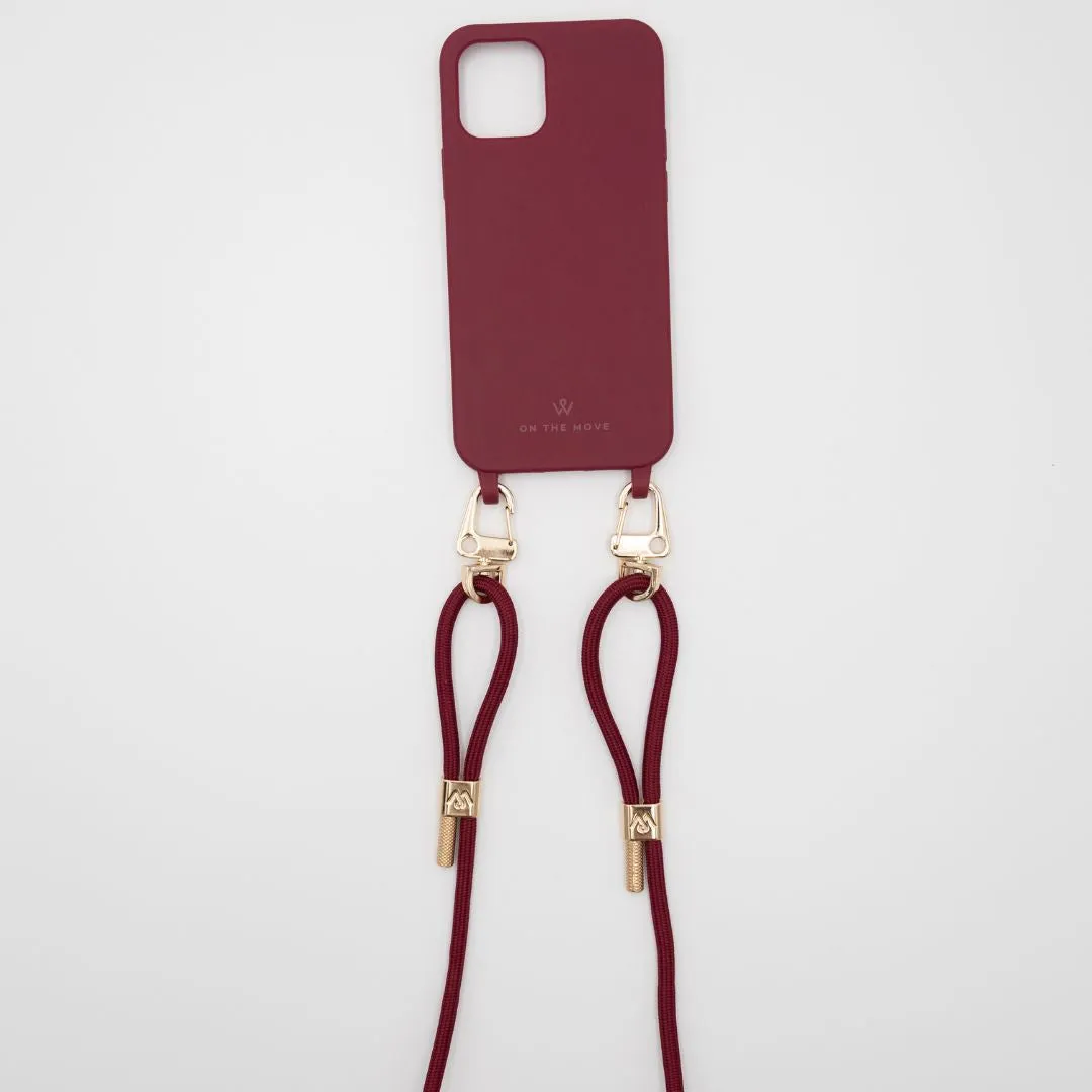 iPhone Burgundy Silicone Cover