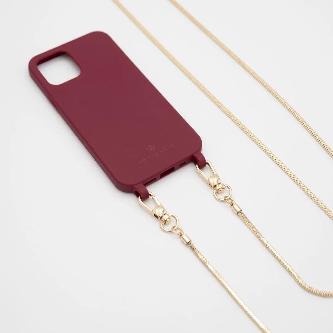 iPhone Burgundy Silicone Cover