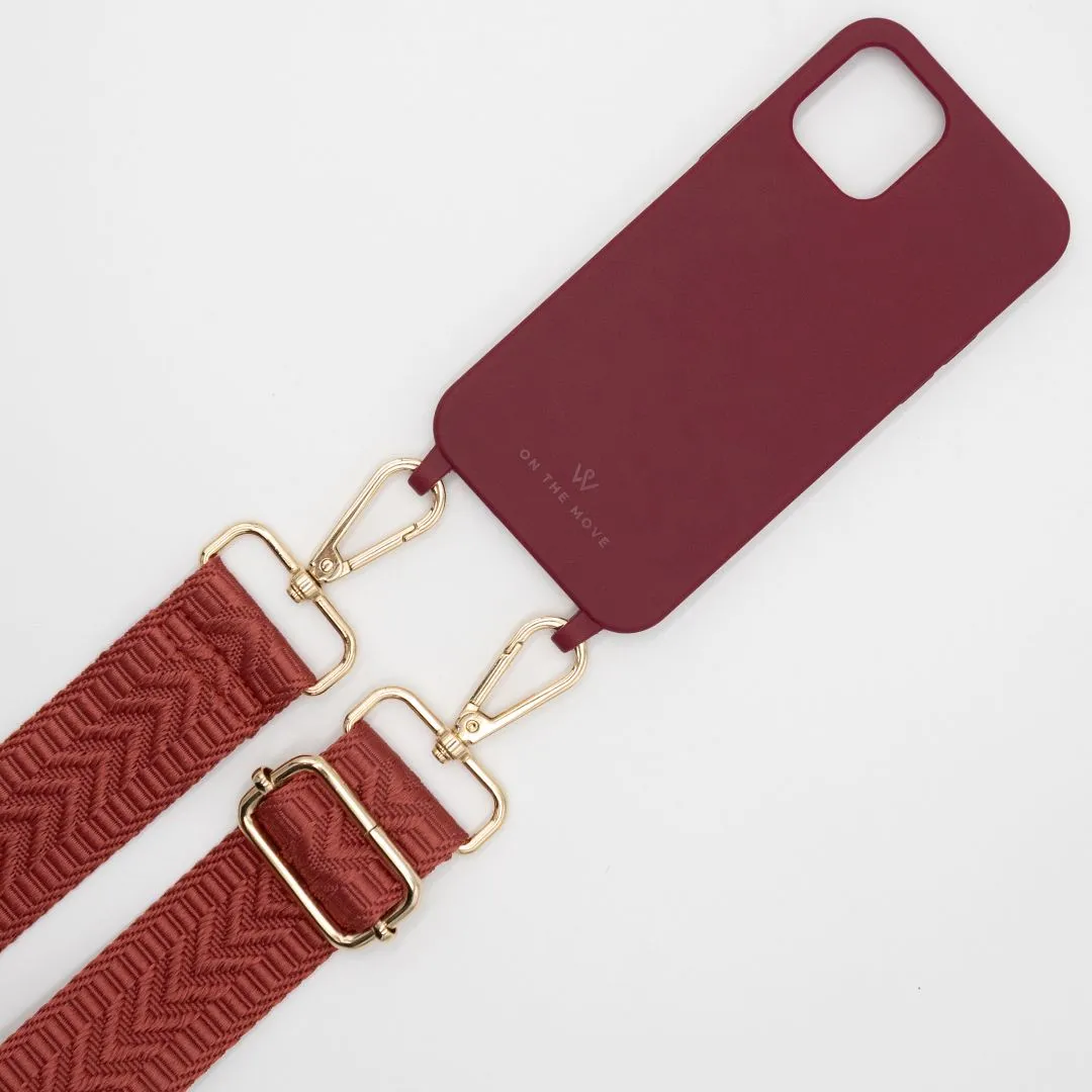 iPhone Burgundy Silicone Cover