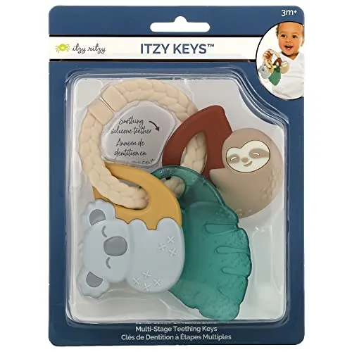 Itzy Ritzy Itzy Keys Teething Rings, Tropical