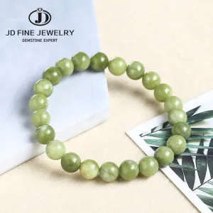 JD Natural Stone Bracelet Green Southern Jade