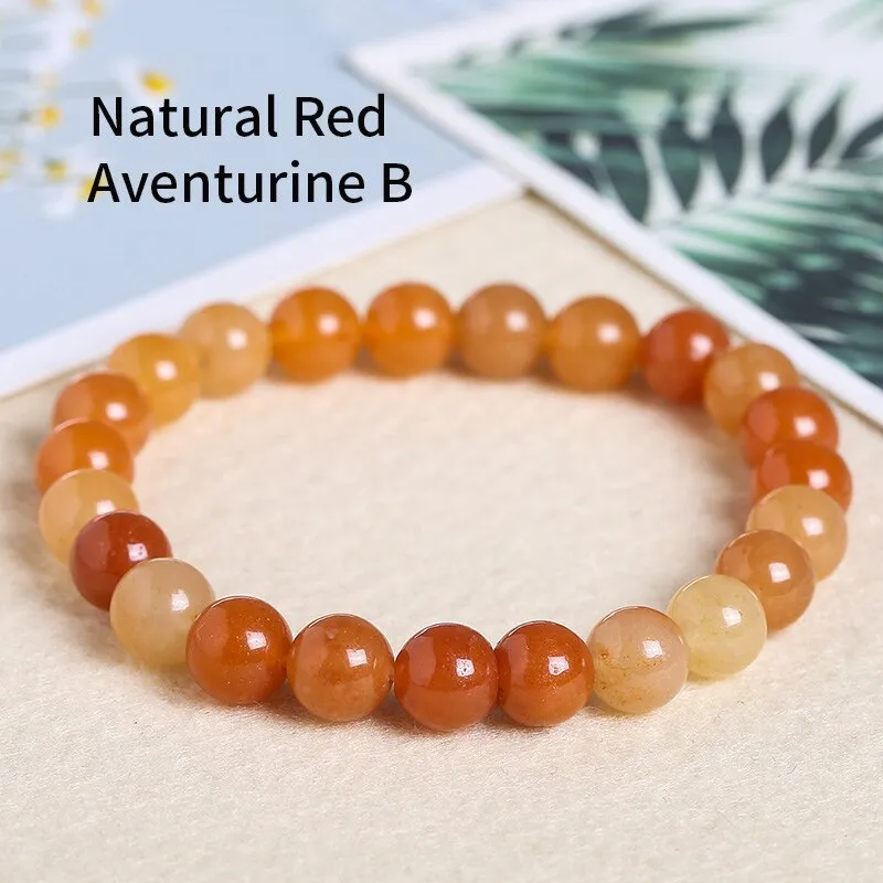 JD  Yellow/Pink/Red Green Aventurine Women Bracelets