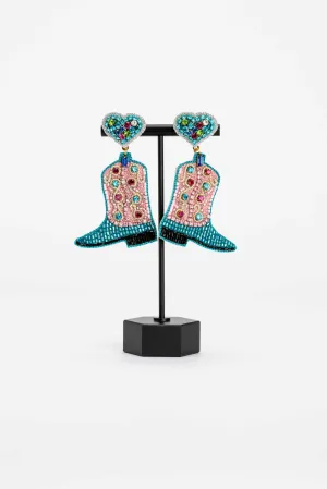 Jolene Beaded Boot Earrings