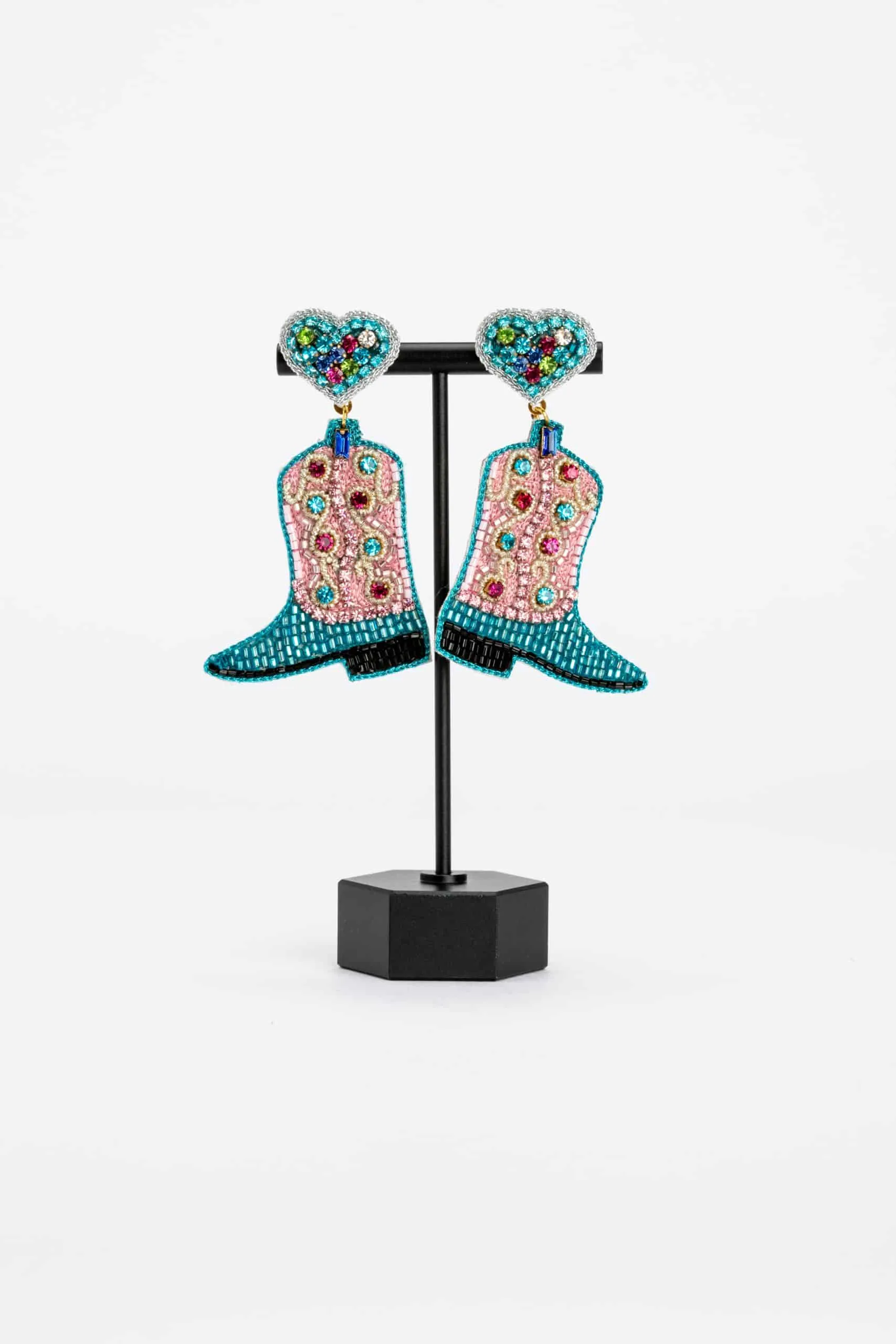 Jolene Beaded Boot Earrings