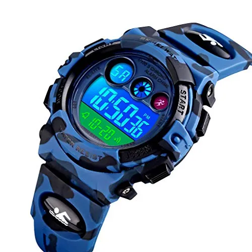 Kids Digital Sport Watches for Boys Girls Outdoor Waterproof