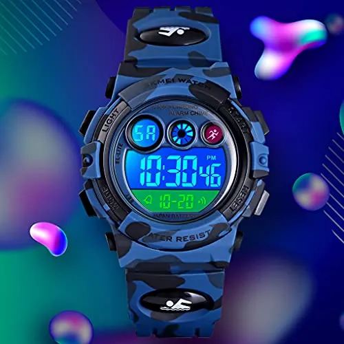 Kids Digital Sport Watches for Boys Girls Outdoor Waterproof