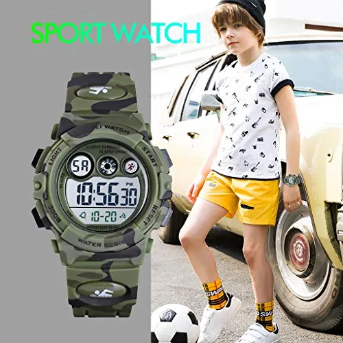 Kids Digital Sport Watches for Boys Girls Outdoor Waterproof