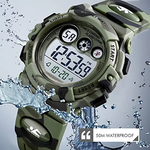 Kids Digital Sport Watches for Boys Girls Outdoor Waterproof
