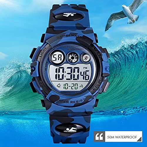 Kids Digital Sport Watches for Boys Girls Outdoor Waterproof