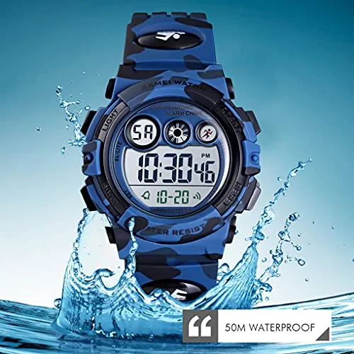 Kids Digital Sport Watches for Boys Girls Outdoor Waterproof
