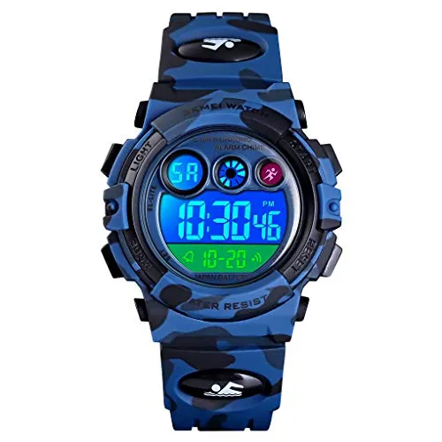 Kids Digital Sport Watches for Boys Girls Outdoor Waterproof