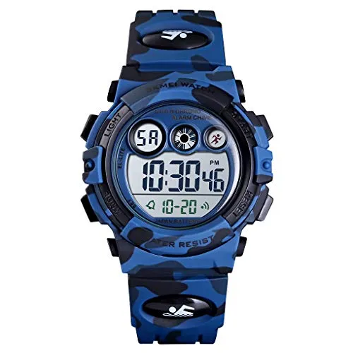 Kids Digital Sport Watches for Boys Girls Outdoor Waterproof