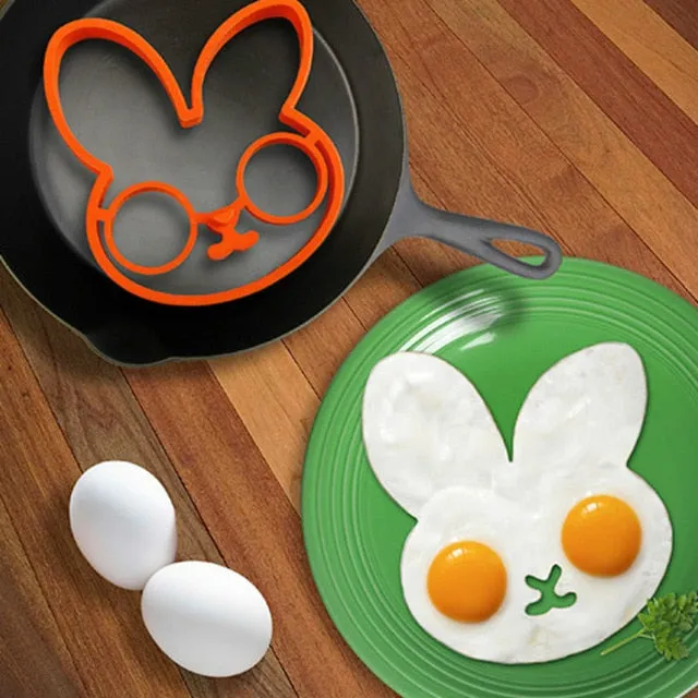 Kitchen Appliances Egg Shaper Omelette Mould Egg Pancake Rings Stainless Steel Form for Frying Eggs Tools Device Egg Shaped