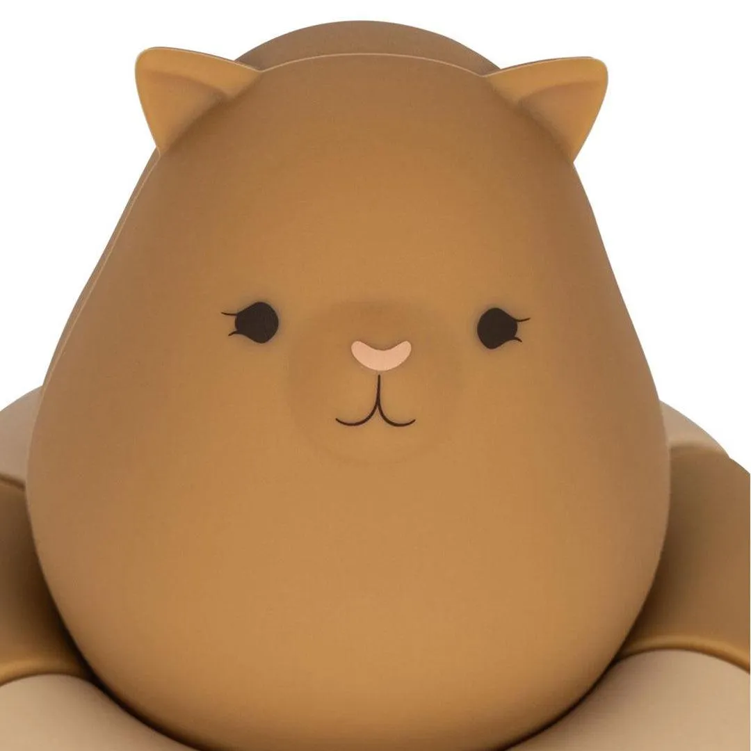 Konges Slojd Silicone Bath Toys Swim Ring - 2 Pack - Warm Clay Mix