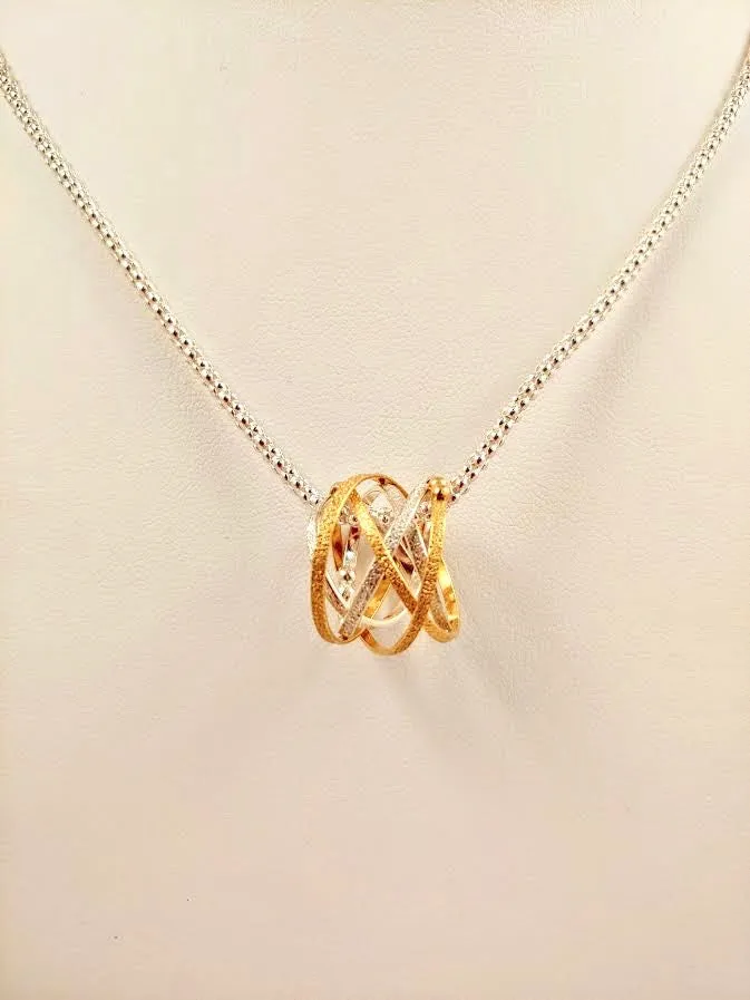 Large Double Mobius Pendant