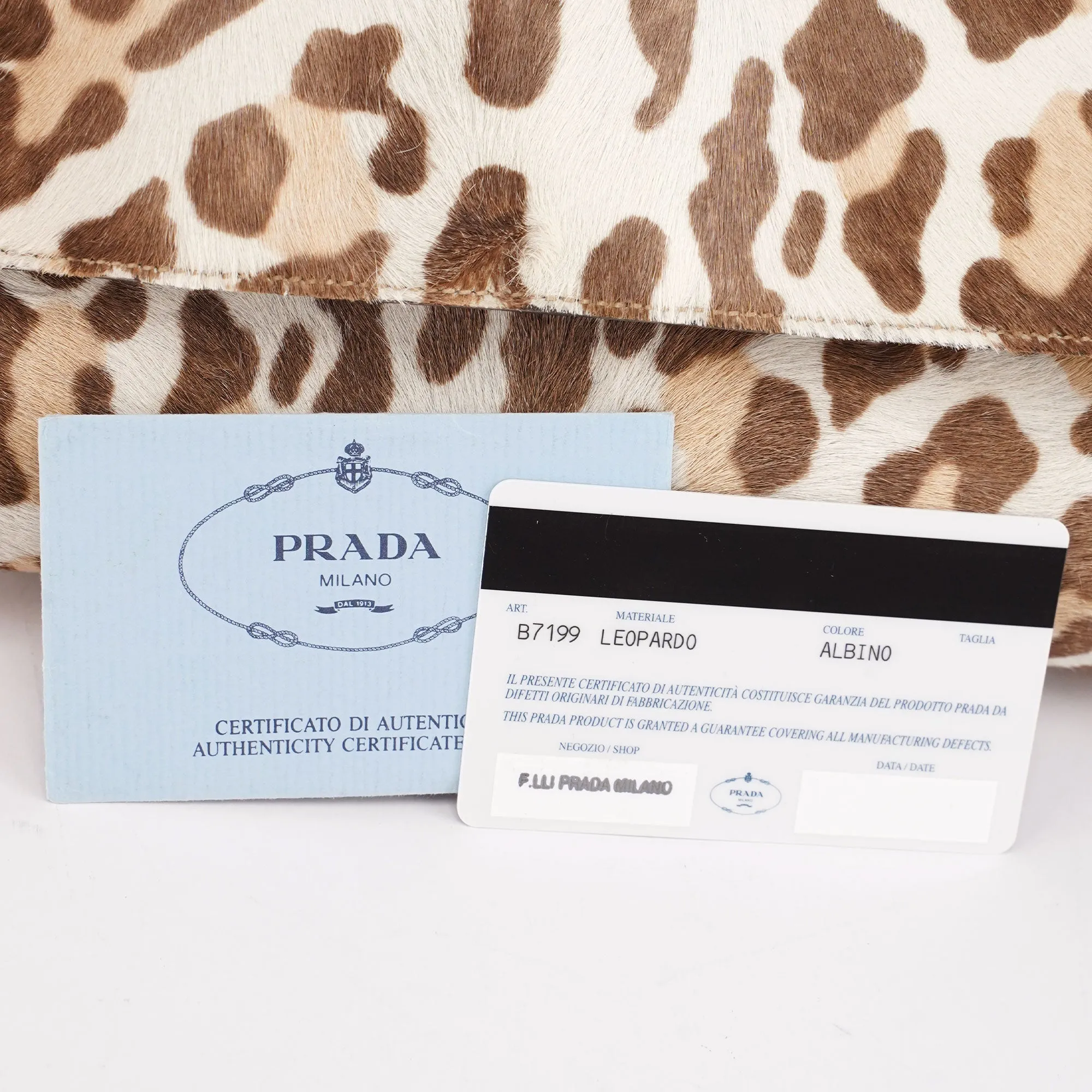 Leopard Fur Plastic Chain Shoulder Bag