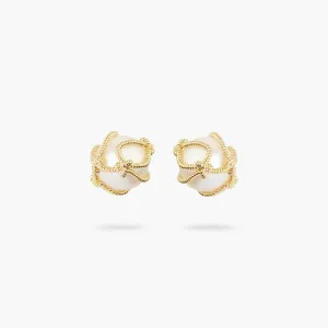 LES NEREIDES Cultured Pearls And Rope Post-Earrings