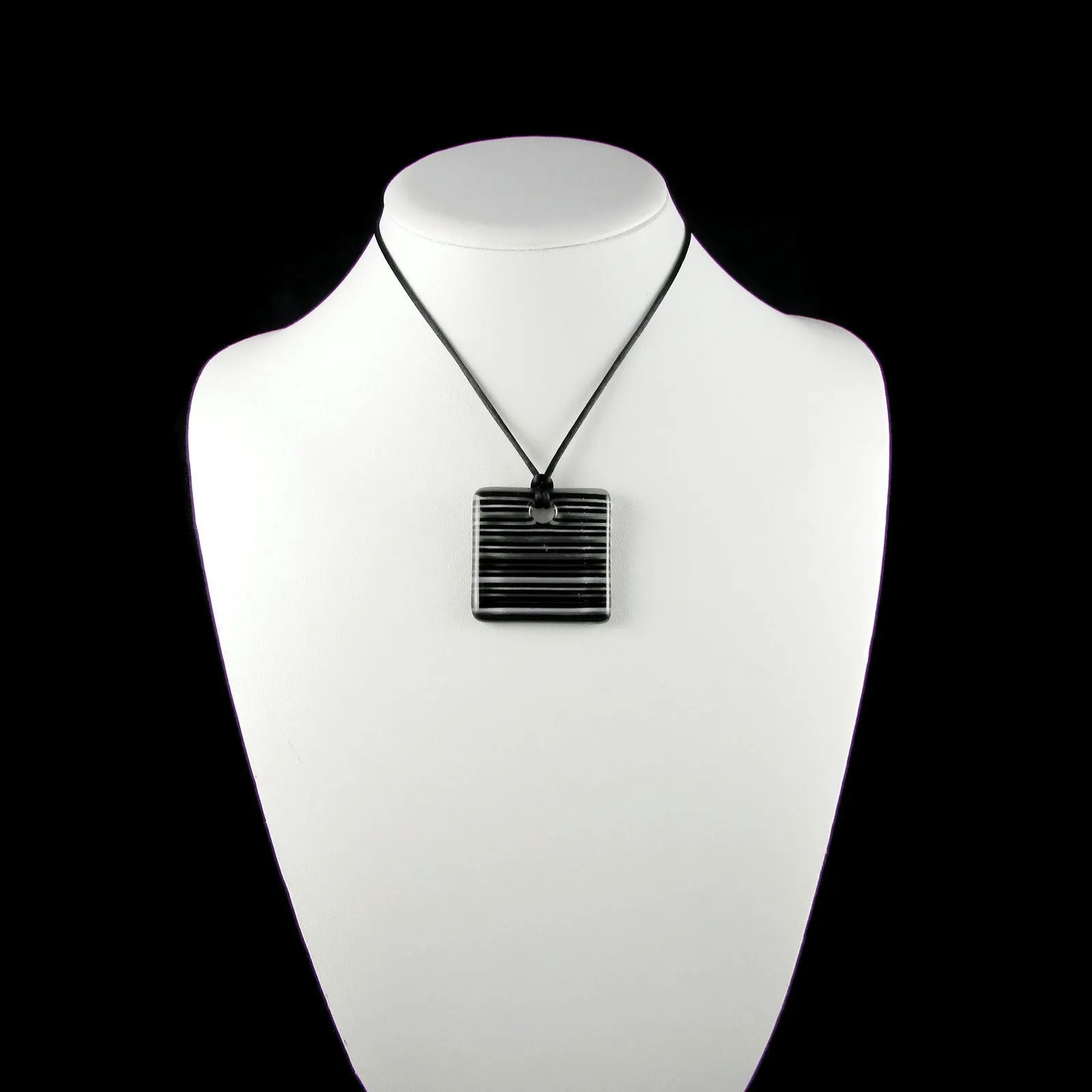 LGAN Glass Pendant - Black
