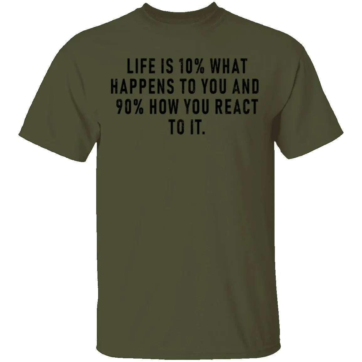 Life Is 10% What Happens To You And 90% How You React T-Shirt