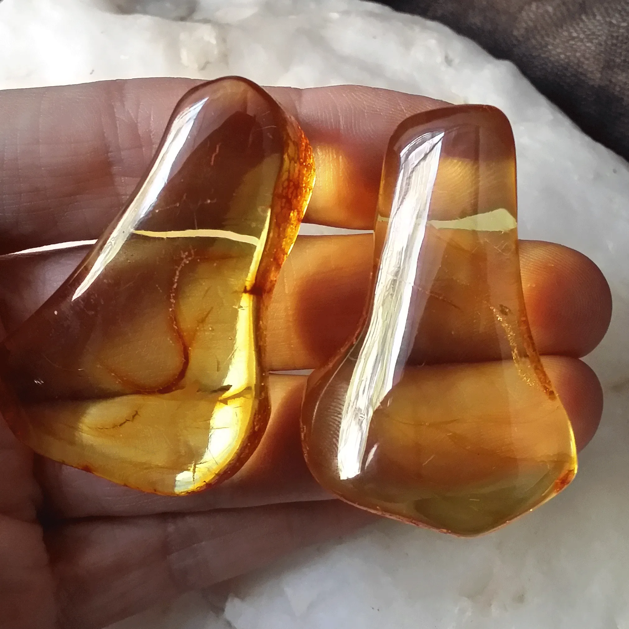 LOVE Amber / Designer Jewelry Raw Amber Stone Pendant Hypoallergenic Leather Necklace with Natural Amber Gift for Momen