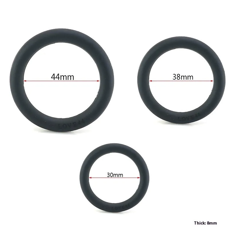 LOVE Silicone Cock Rings (3 Pack)