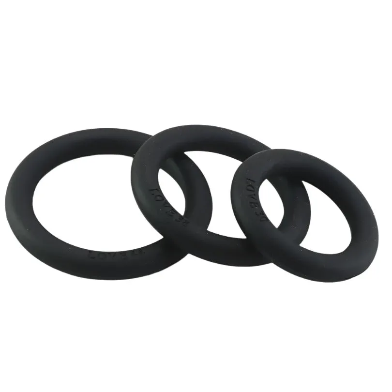 LOVE Silicone Cock Rings (3 Pack)