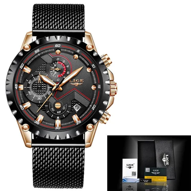 Luxury Mens Fashion Watch Men Sport Waterproof Quartz Watches Men All Steel Army Military Watch