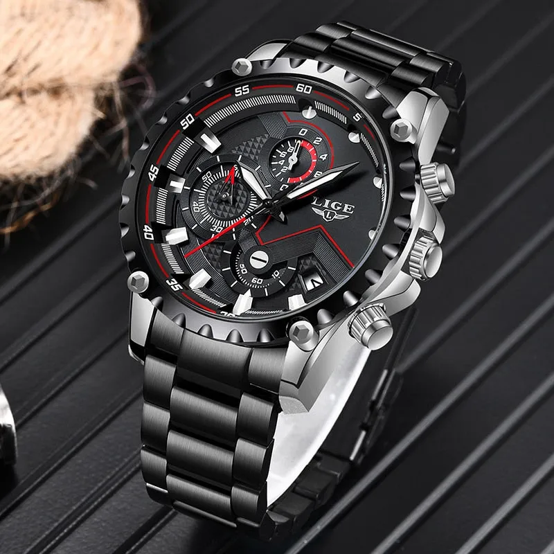 Luxury Mens Fashion Watch Men Sport Waterproof Quartz Watches Men All Steel Army Military Watch
