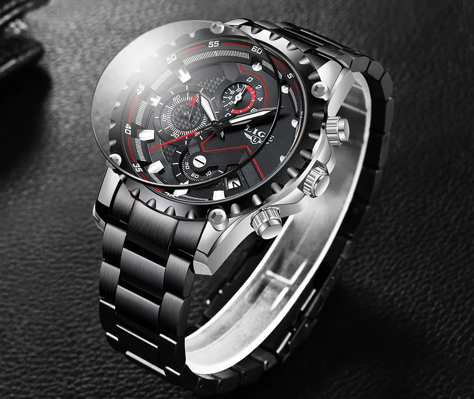 Luxury Mens Fashion Watch Men Sport Waterproof Quartz Watches Men All Steel Army Military Watch