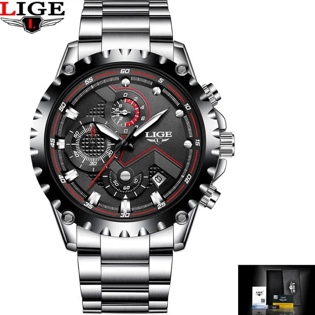 Luxury Mens Fashion Watch Men Sport Waterproof Quartz Watches Men All Steel Army Military Watch