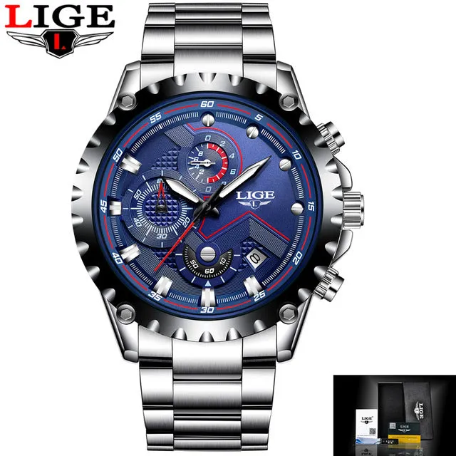 Luxury Mens Fashion Watch Men Sport Waterproof Quartz Watches Men All Steel Army Military Watch