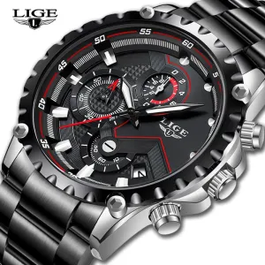 Luxury Mens Fashion Watch Men Sport Waterproof Quartz Watches Men All Steel Army Military Watch