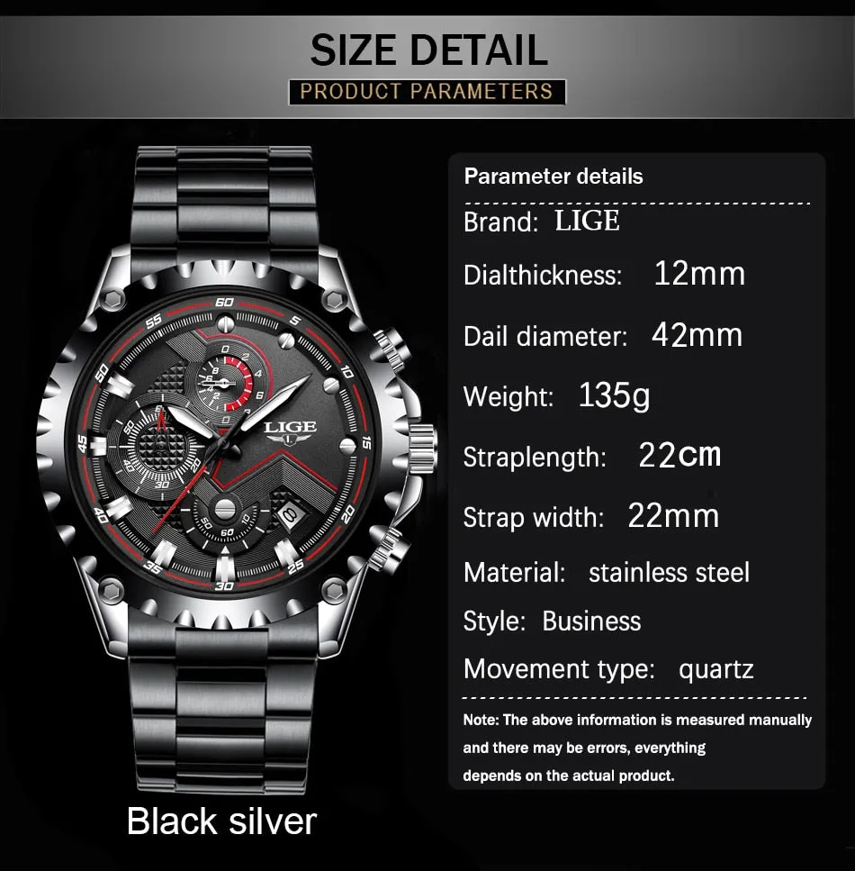 Luxury Mens Fashion Watch Men Sport Waterproof Quartz Watches Men All Steel Army Military Watch