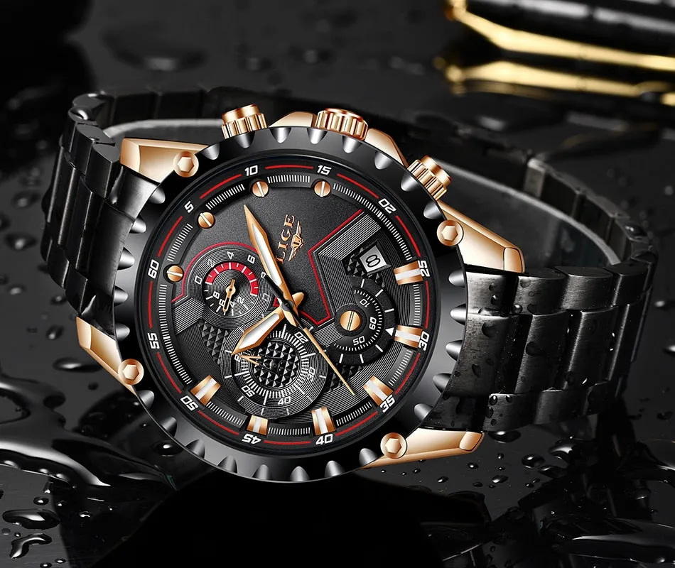 Luxury Mens Fashion Watch Men Sport Waterproof Quartz Watches Men All Steel Army Military Watch