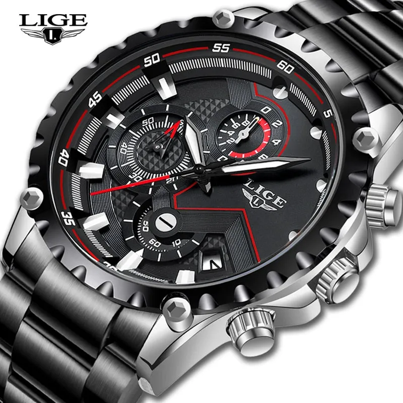 Luxury Mens Fashion Watch Men Sport Waterproof Quartz Watches Men All Steel Army Military Watch