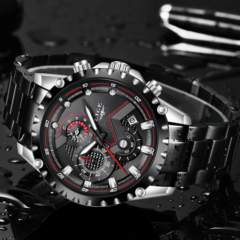 Luxury Mens Fashion Watch Men Sport Waterproof Quartz Watches Men All Steel Army Military Watch