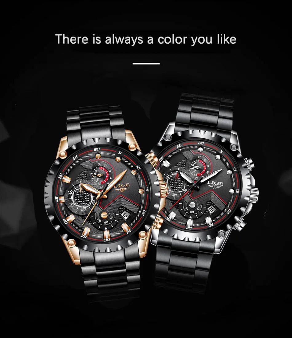 Luxury Mens Fashion Watch Men Sport Waterproof Quartz Watches Men All Steel Army Military Watch
