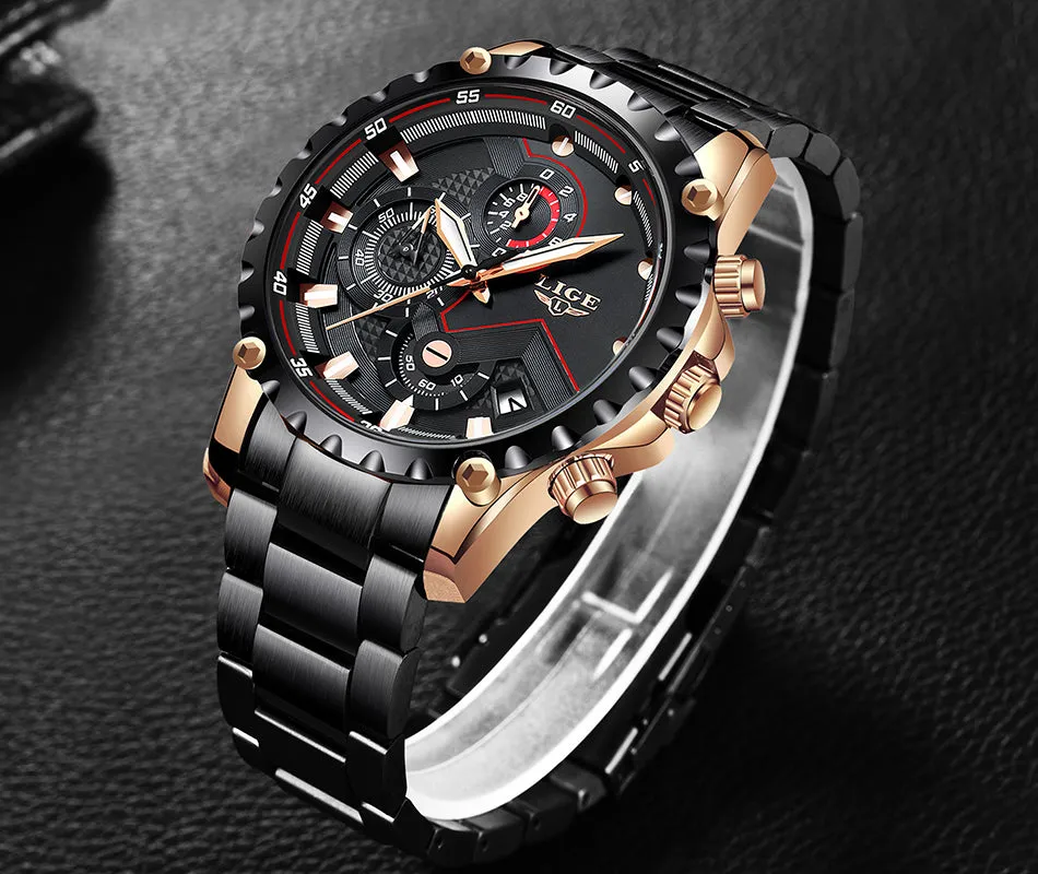 Luxury Mens Fashion Watch Men Sport Waterproof Quartz Watches Men All Steel Army Military Watch