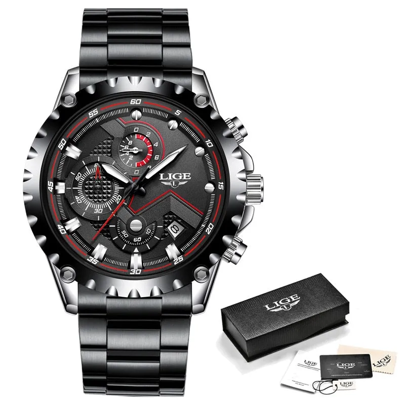 Luxury Mens Fashion Watch Men Sport Waterproof Quartz Watches Men All Steel Army Military Watch