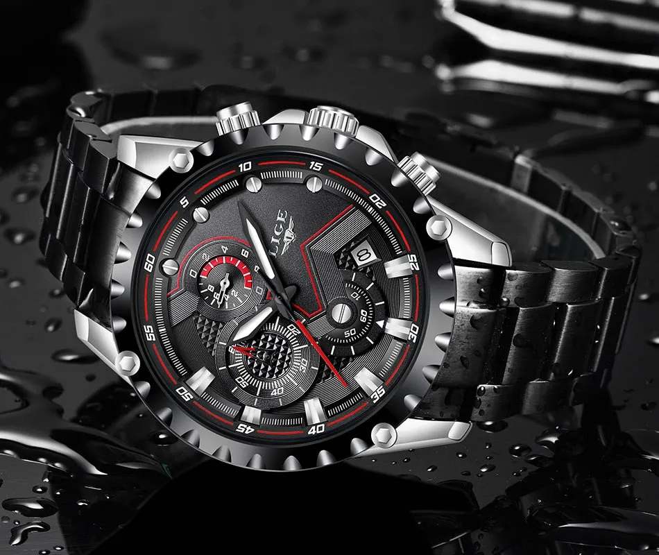 Luxury Mens Fashion Watch Men Sport Waterproof Quartz Watches Men All Steel Army Military Watch