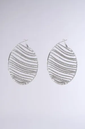 MAIN MOMENT BLING HOOP EARRING