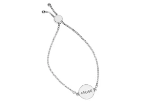 Mama Adjustable Bracelet in Silver