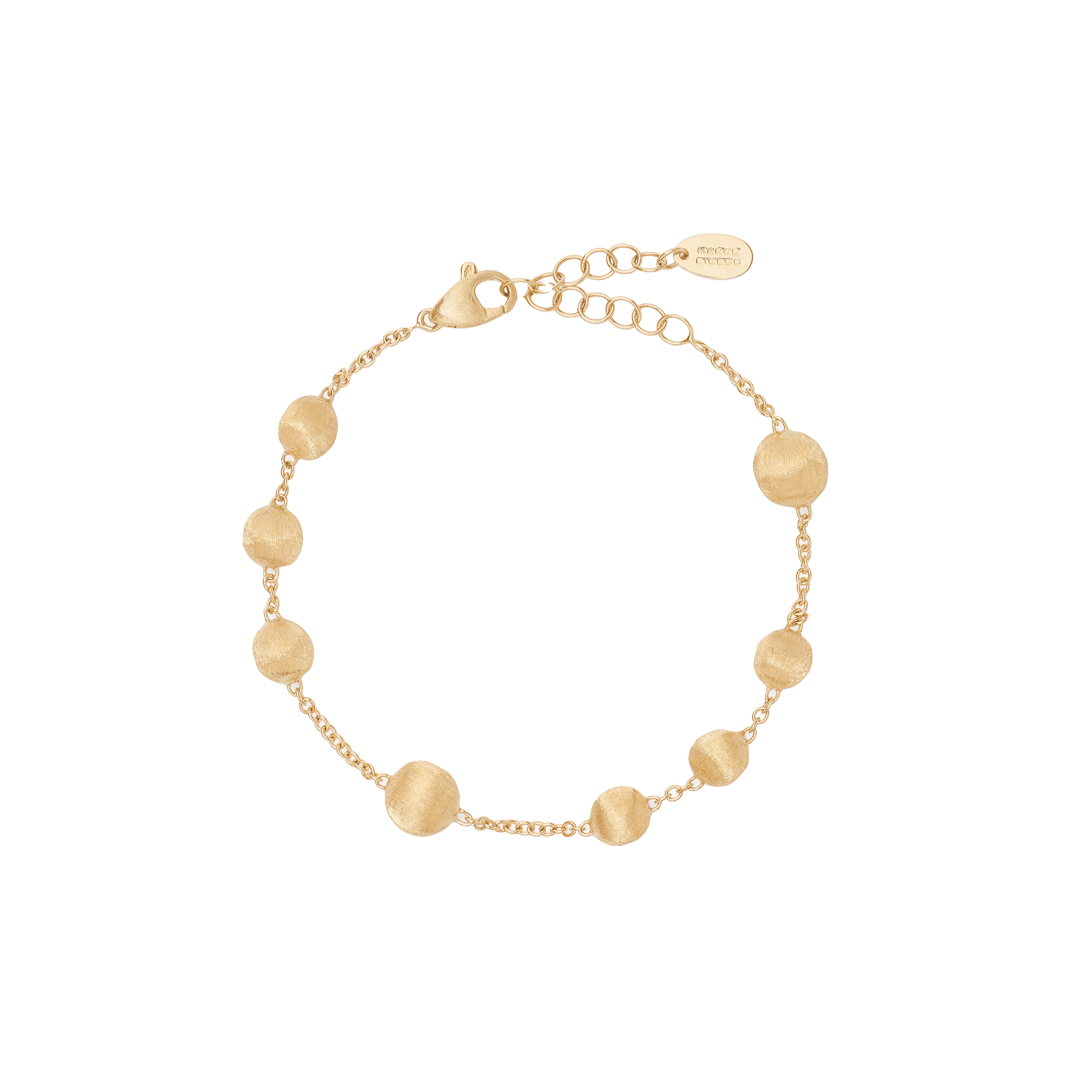 Marco Bicego Africa Yellow Gold Hand Engraved Adjustable Bracelet