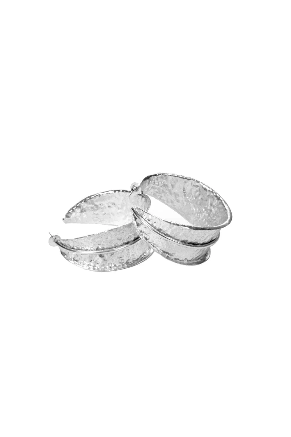 MAXINE HOOPS - SILVER TONE