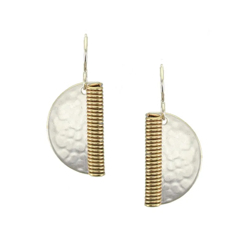 Medium Coil and Semi Circle Wire Earrings