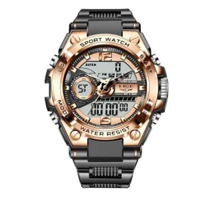 Men Military Watch Digital 50m Waterproof Wristwatch Led Quartz Clock Sport Watch Male Big Watches Men