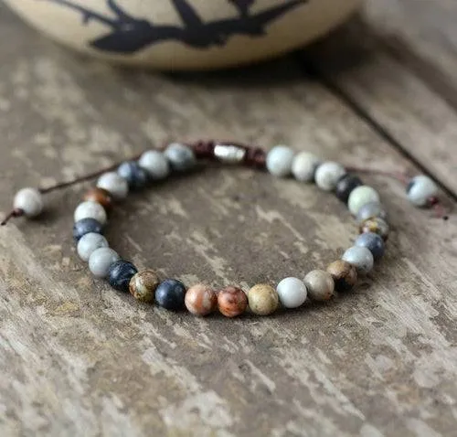 Mens Bracelets 2018 6MM Natural Stones Beaded