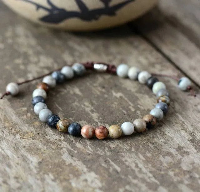 Mens Bracelets 2018 6MM Natural Stones Beaded