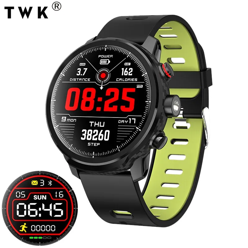 Men's Smart Watch with Pressure Measurement Waterproof Pedometer fitness watch herren uhren GPS digital watch montre homme 2019